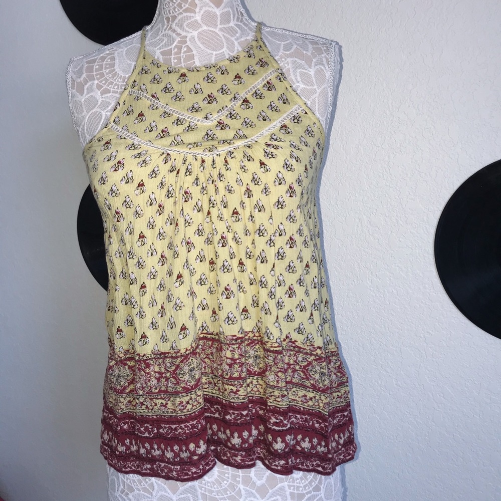 Red and yellow tank top